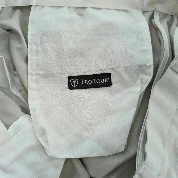 Pro Tour Golf Shorts Adult 40 Ivory Pleated Front Lightweight Men's 40 - Picture 13 of 13